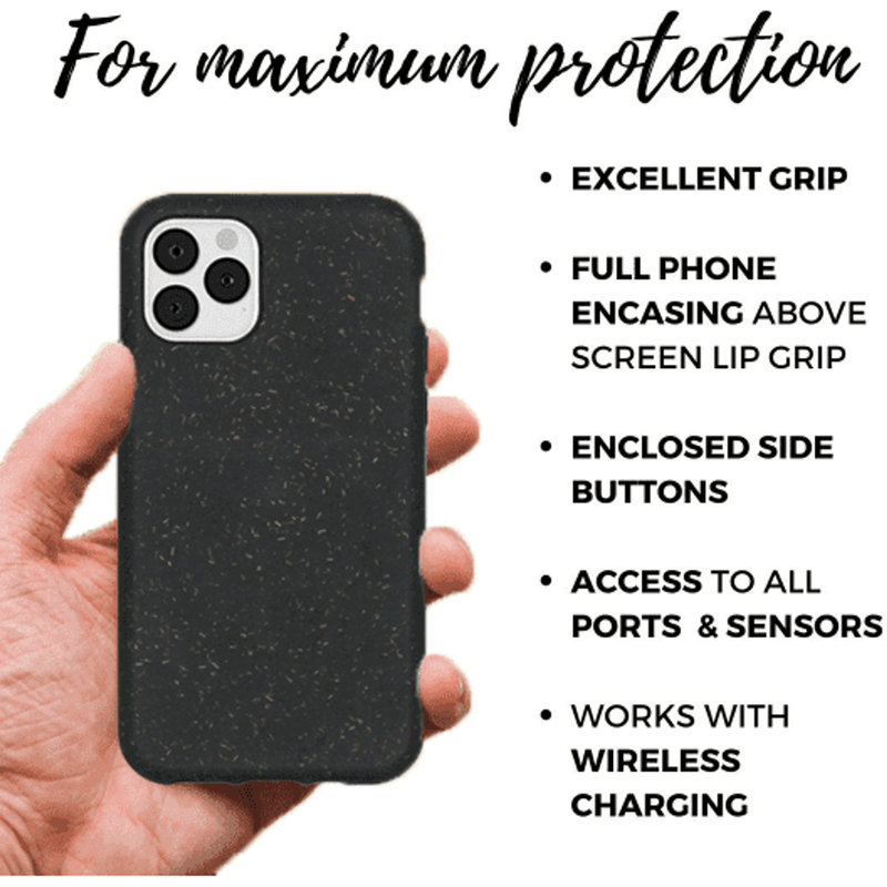 Biodegradable Personalized Phone Case - Black