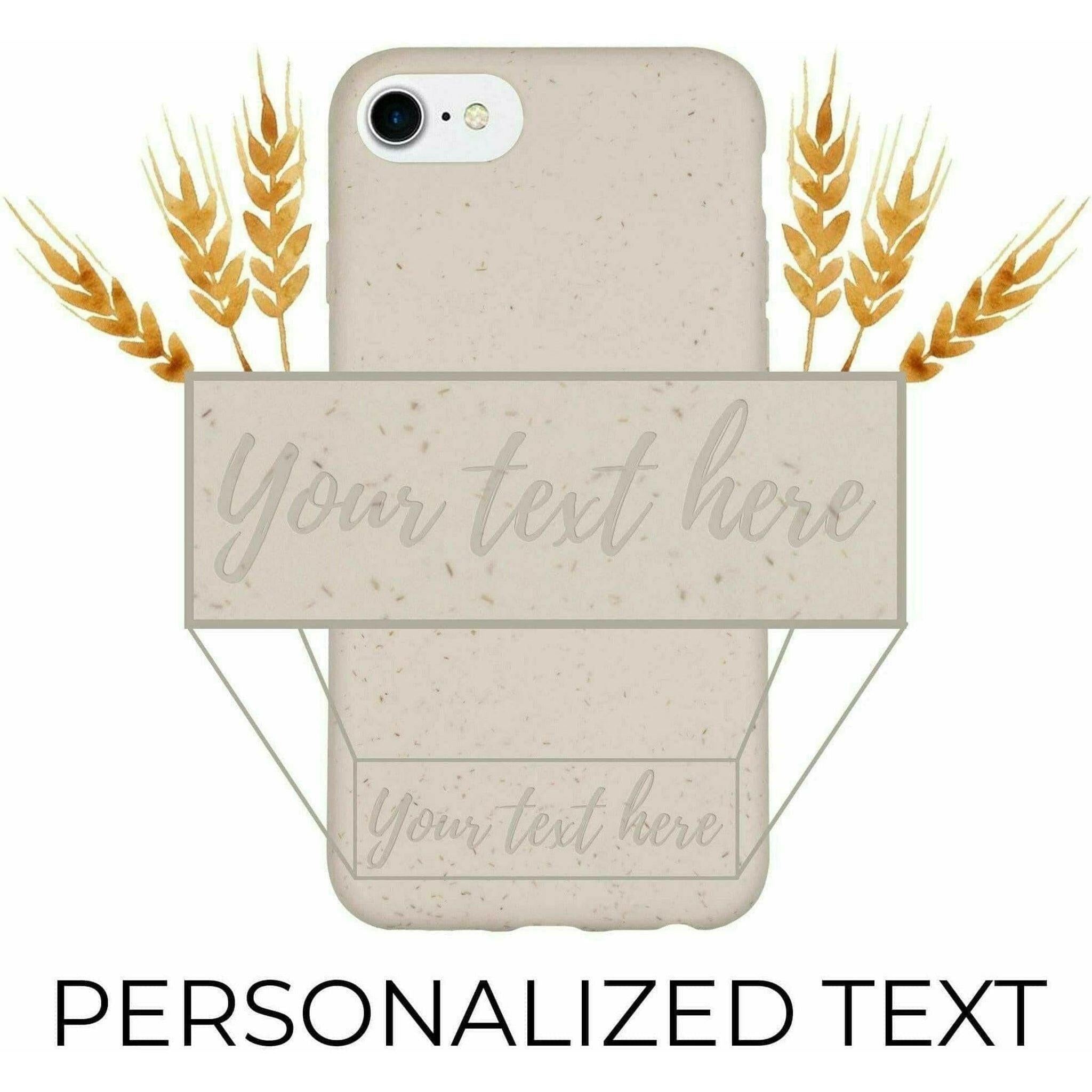 Biodegradable Personalized Phone Case - Natural White.