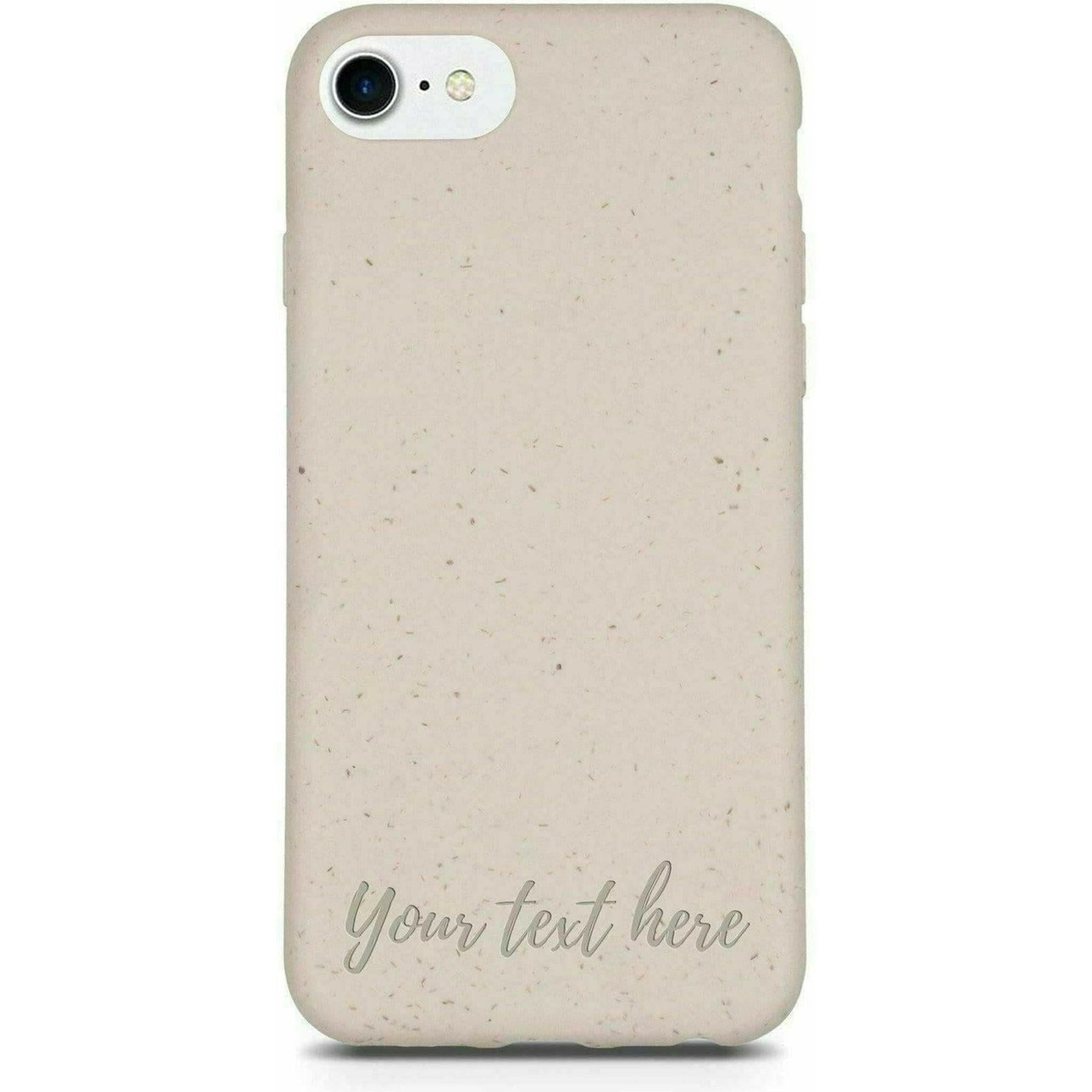 Biodegradable Personalized Phone Case - Natural White.