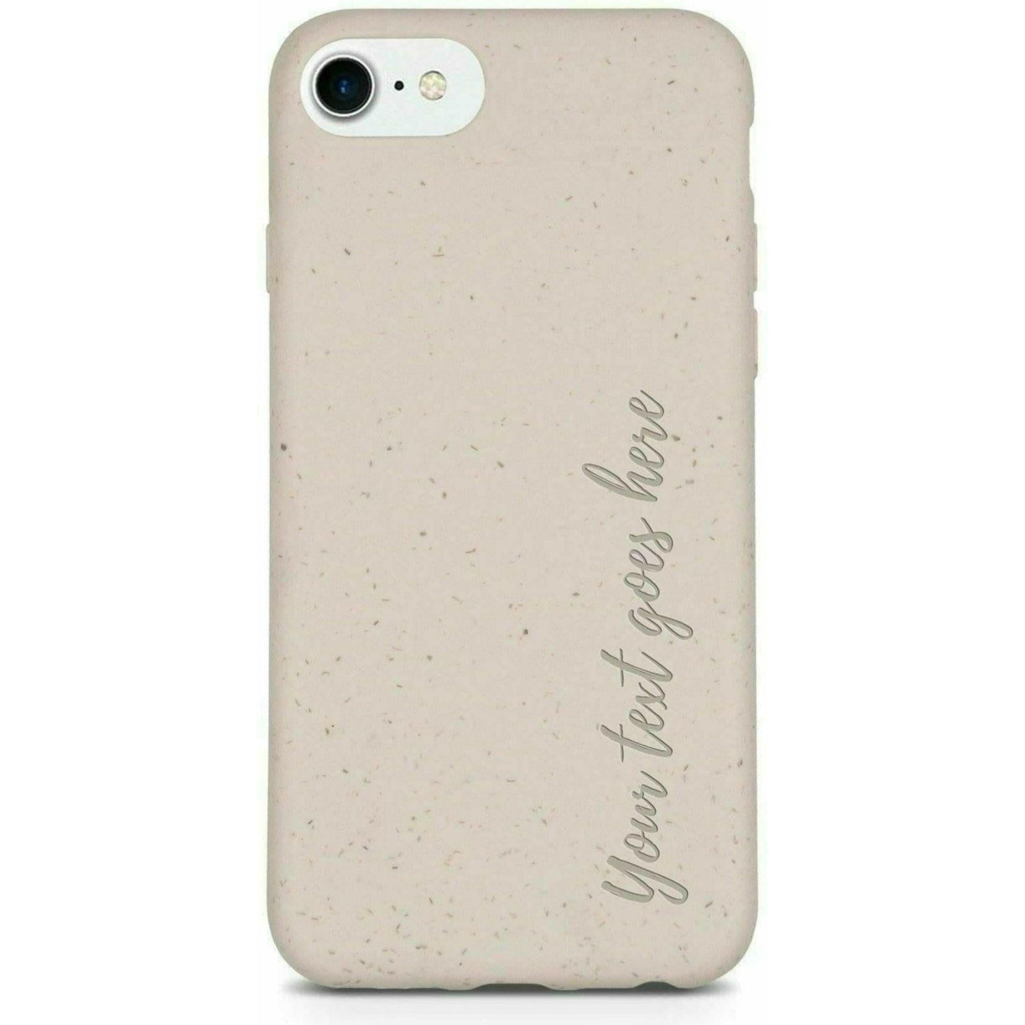 Biodegradable Personalized Phone Case - Natural White.