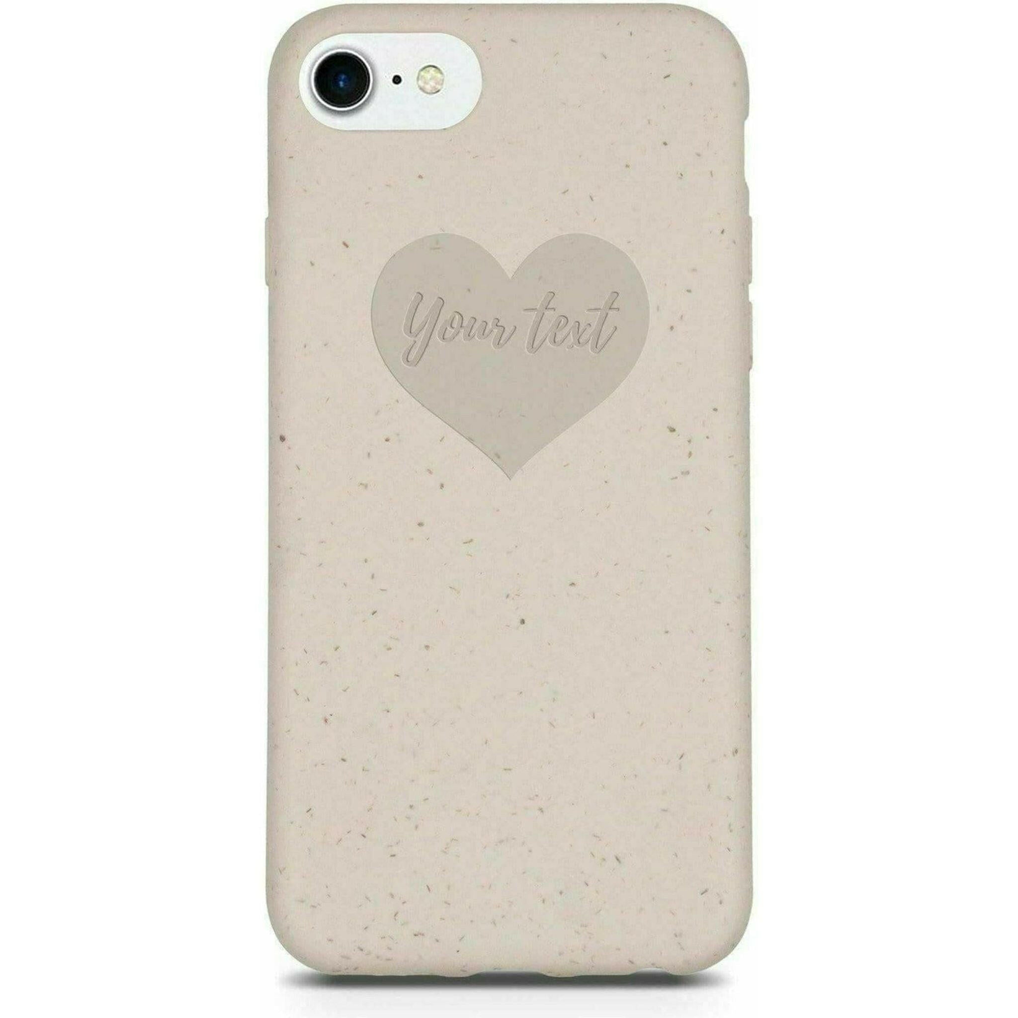 Biodegradable Personalized Phone Case - Natural White.