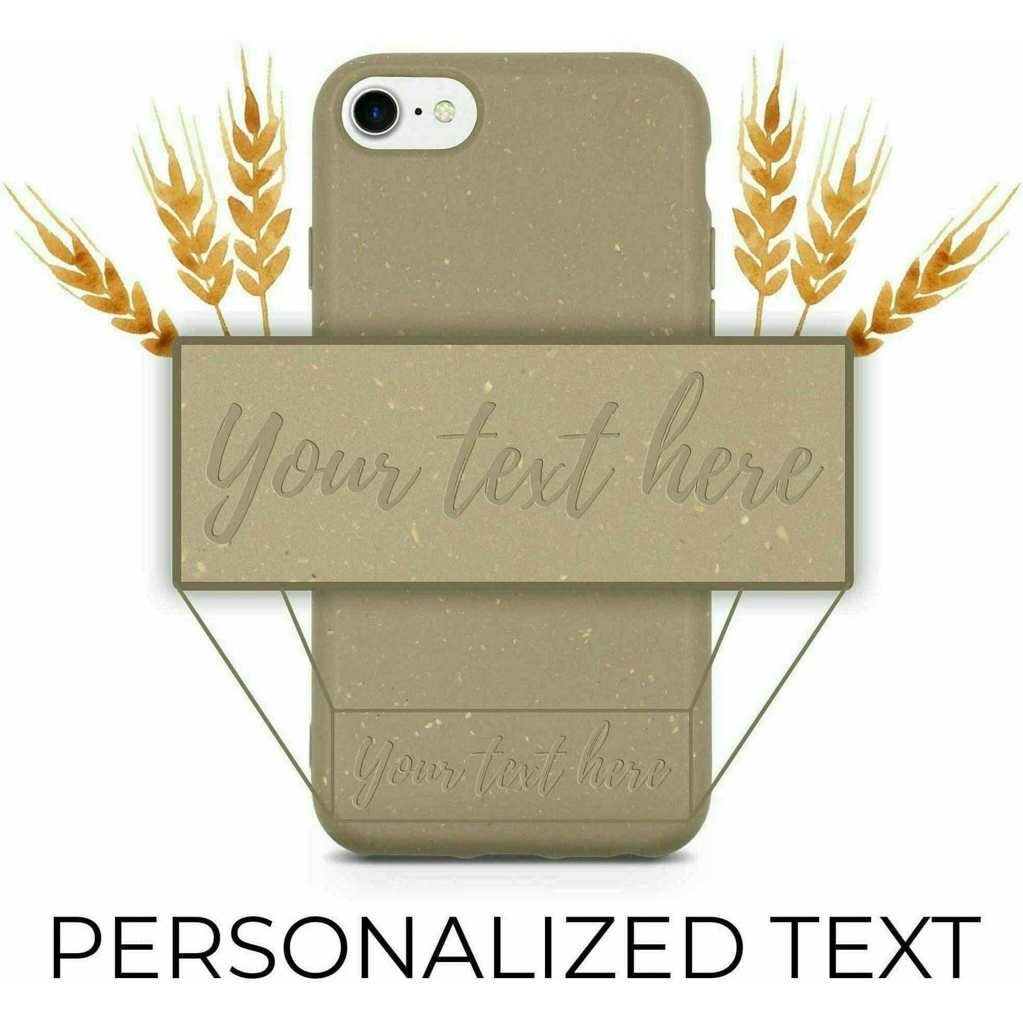 Biodegradable Personalized Phone Case - Olive Green.