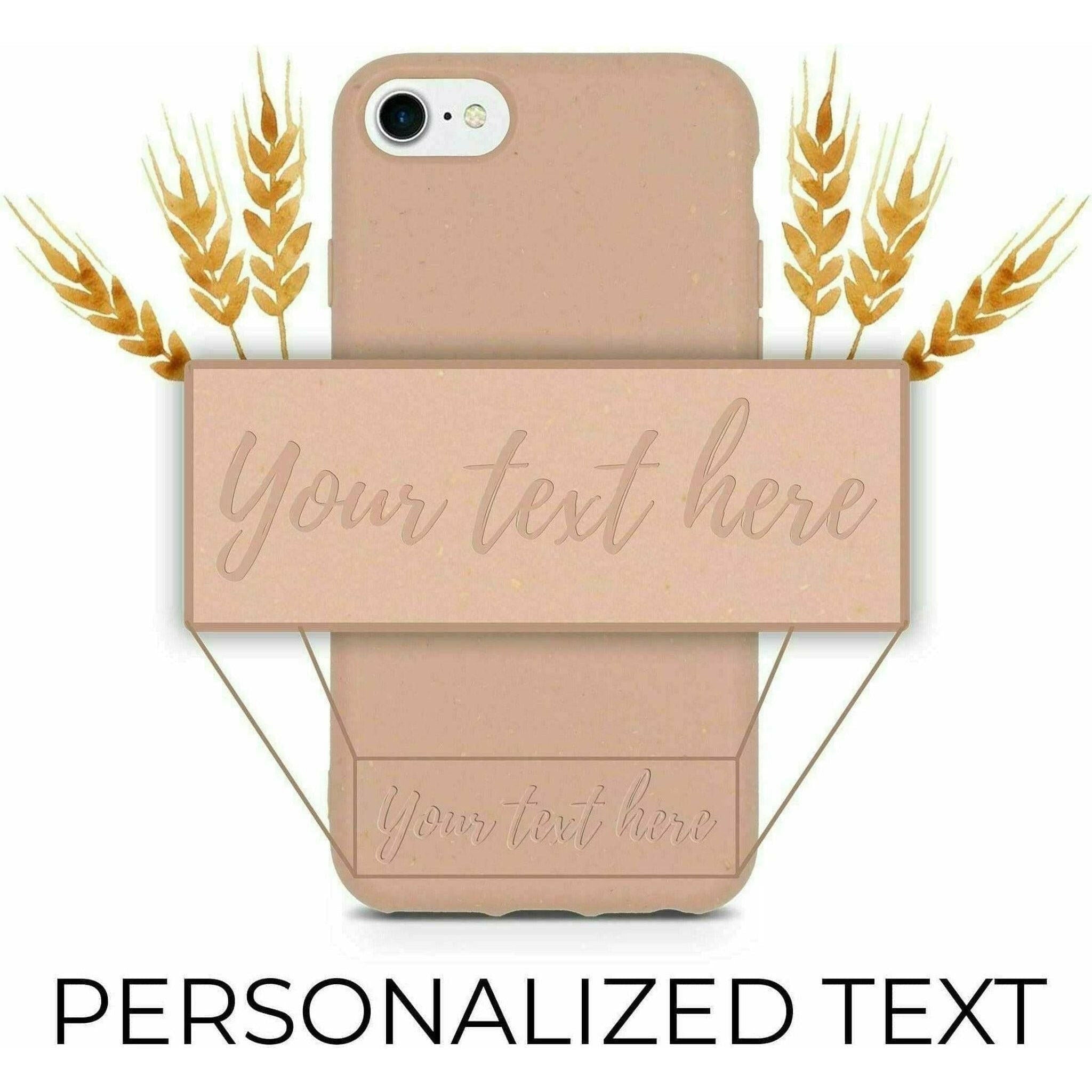 Biodegradable Personalized Phone Case - Pastel Pink.