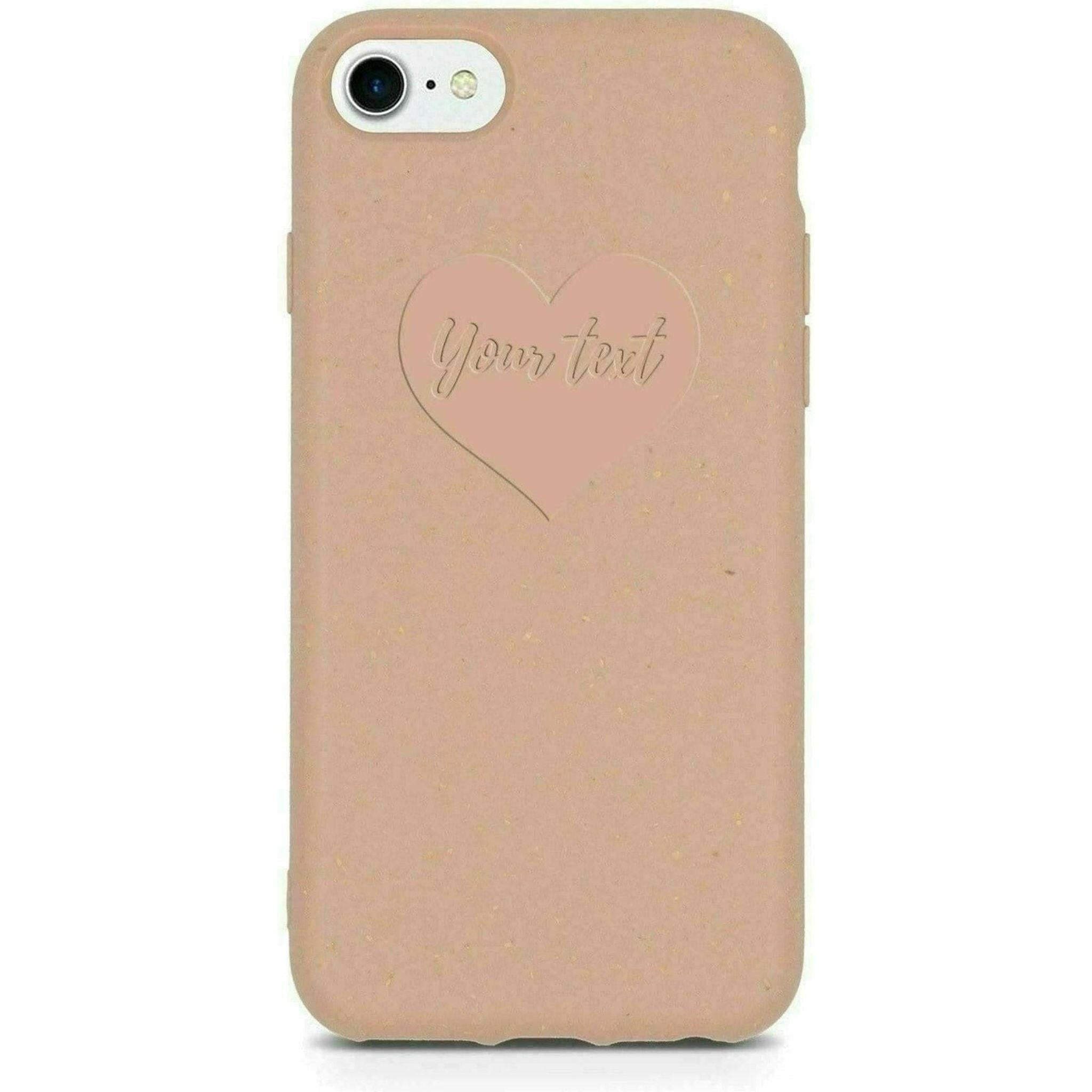 Biodegradable Personalized Phone Case - Pastel Pink.