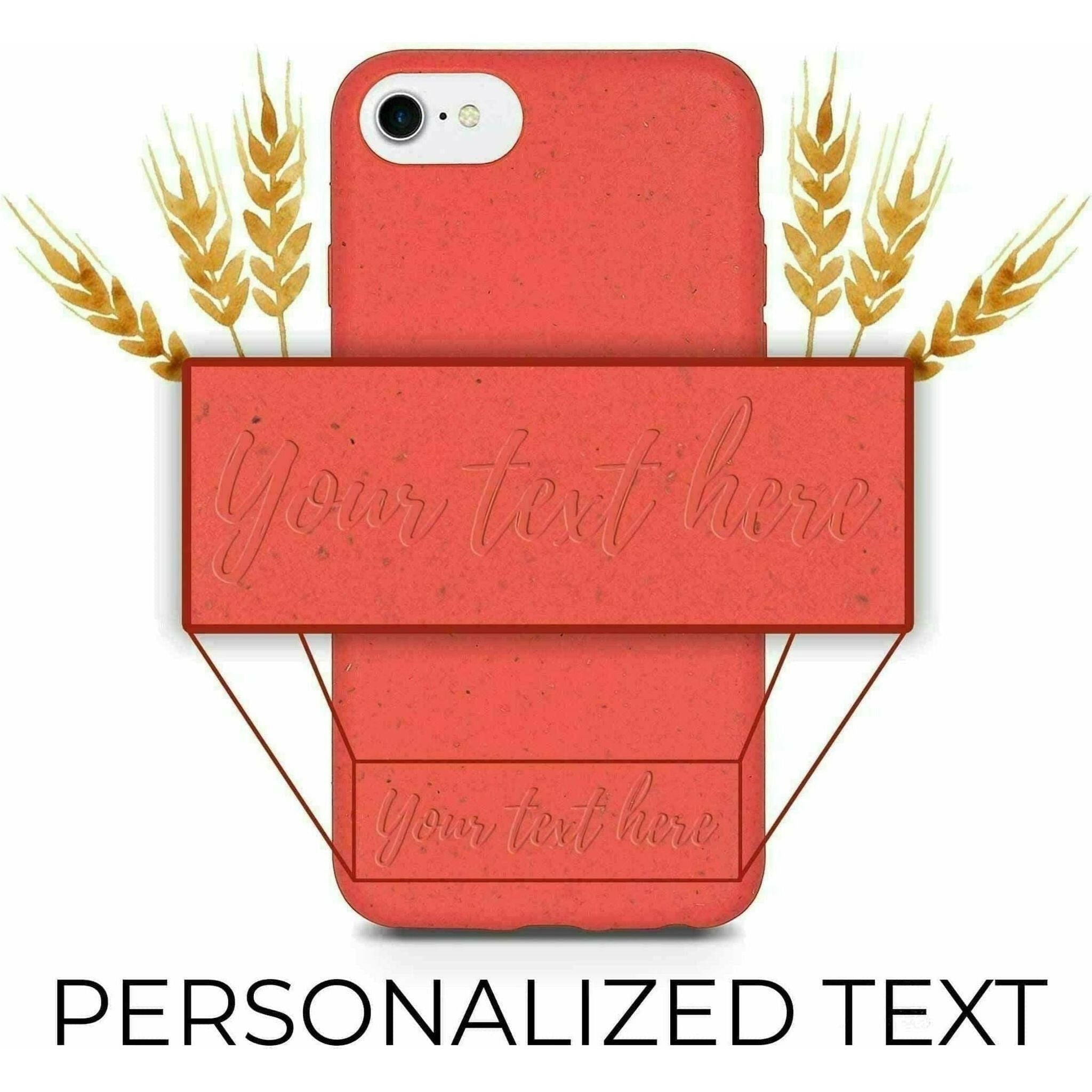 Biodegradable Personalized Phone Case - Red.