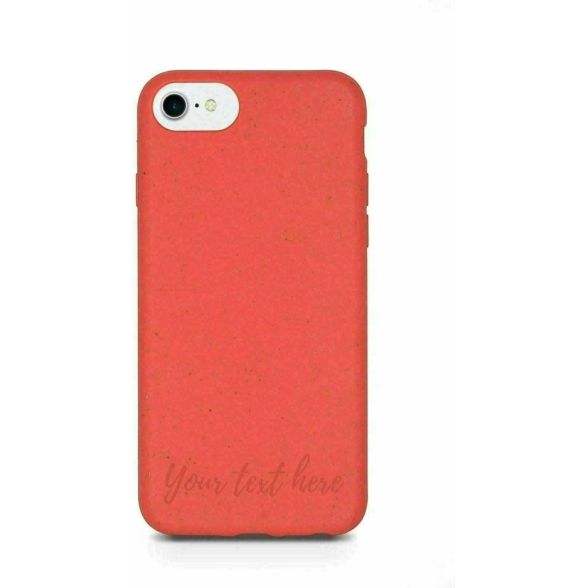 Biodegradable Personalized Phone Case - Red.