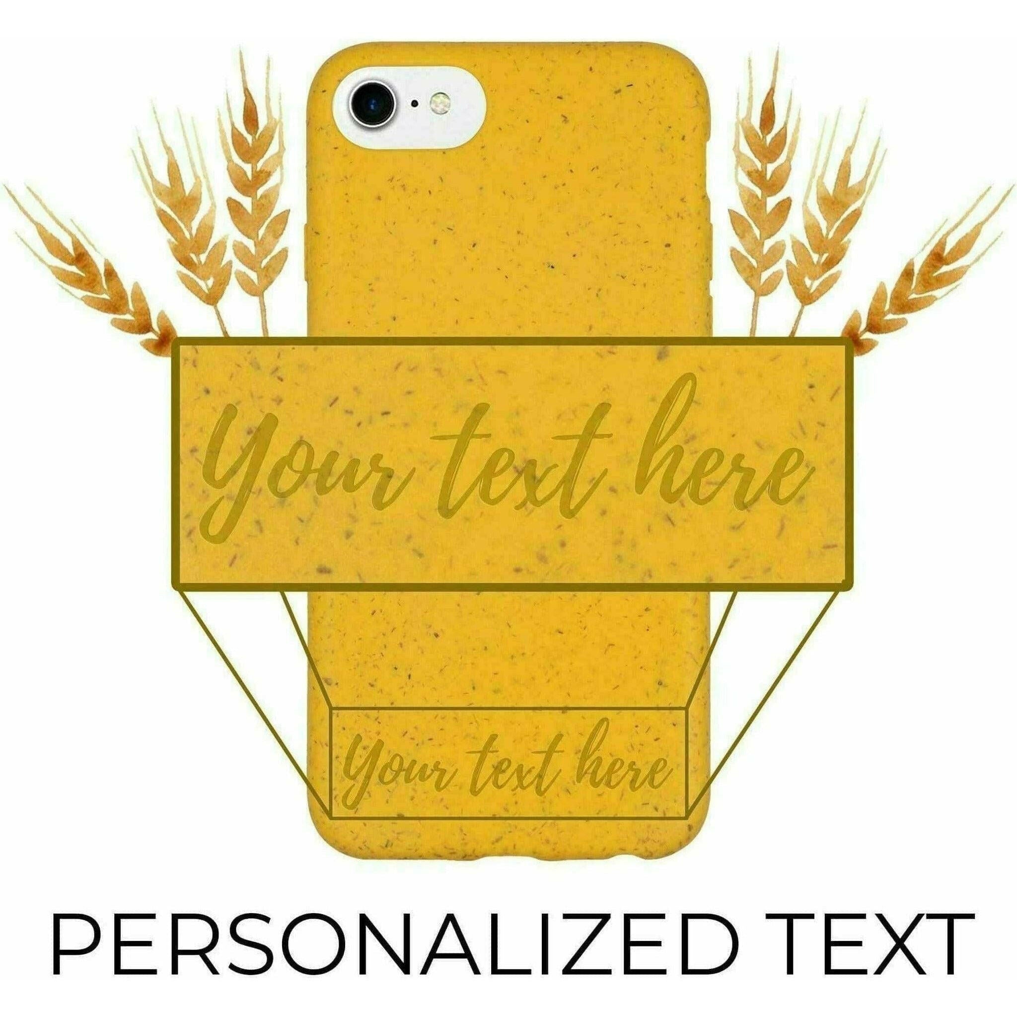 Biodegradable Personalized Phone Case - Sunshine Yellow.