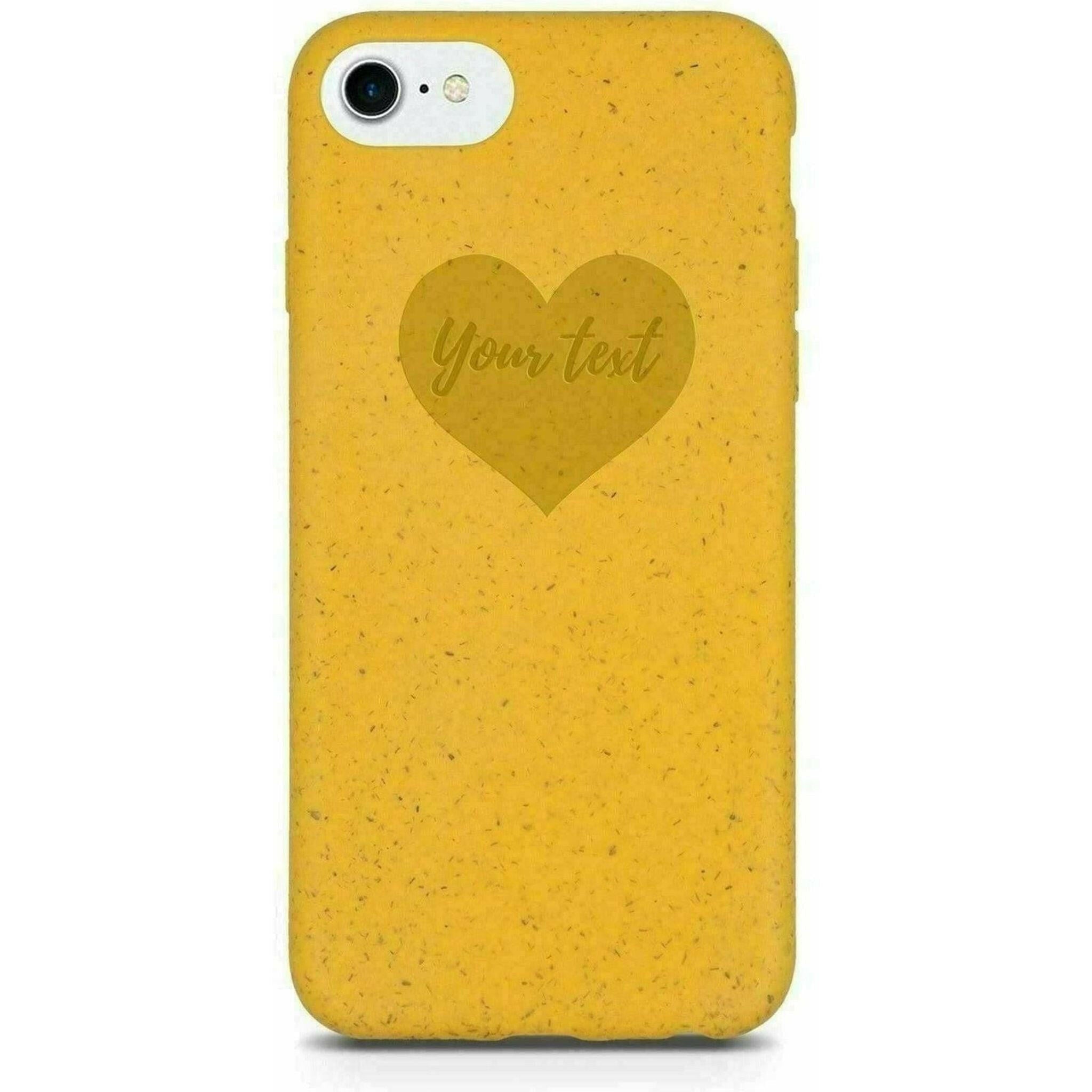 Biodegradable Personalized Phone Case - Sunshine Yellow.