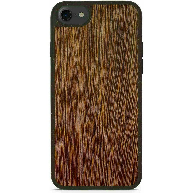 Biodegradable Wood Backing Phone Case - Black