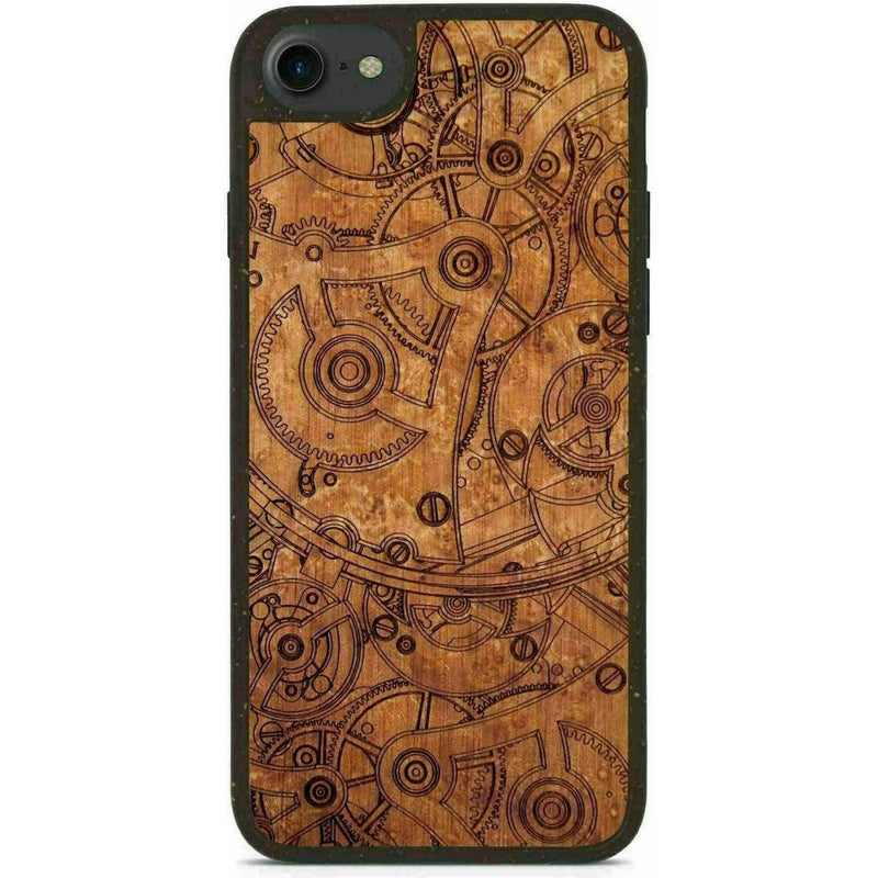 Biodegradable Wood Backing Phone Case - Black