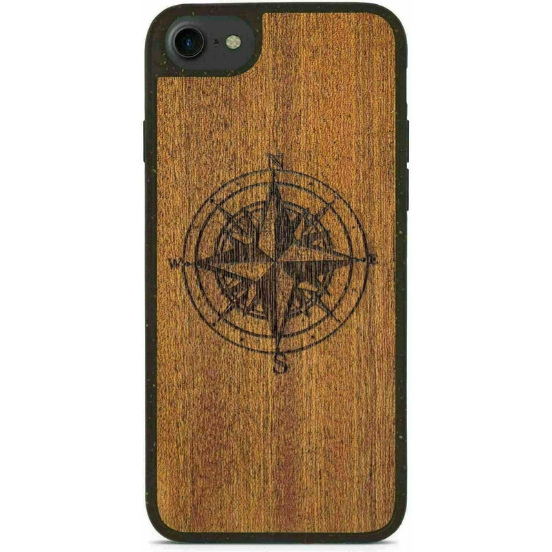 Biodegradable Wood Backing Phone Case - Black