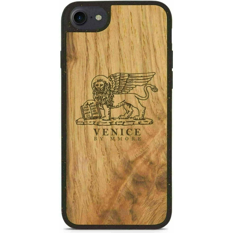 Biodegradable Wood Backing Phone Case - Black