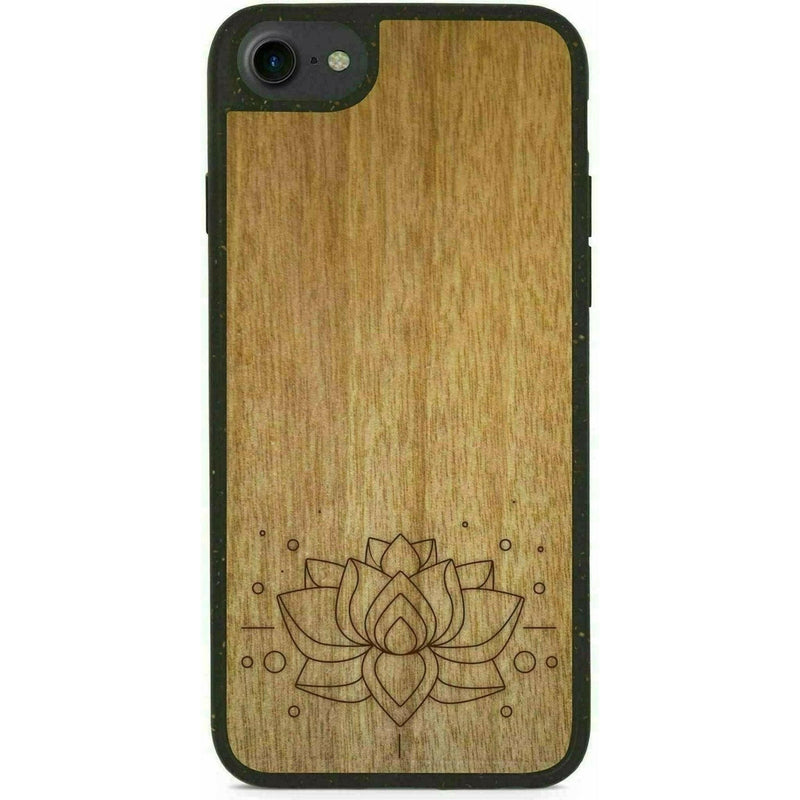 Biodegradable Wood Backing Phone Case - Black