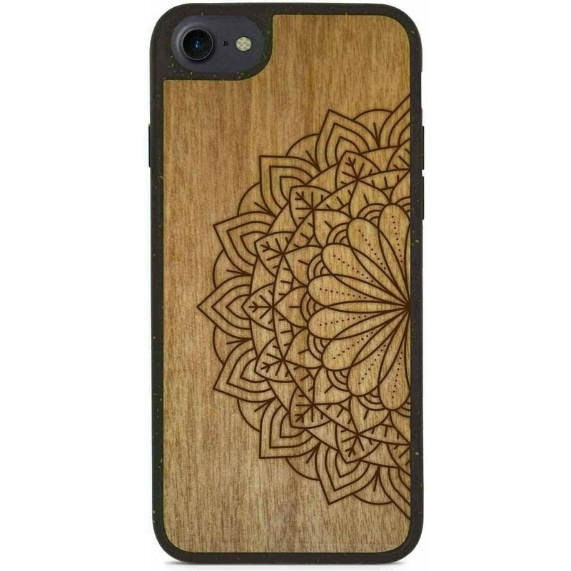 Biodegradable Wood Backing Phone Case - Black