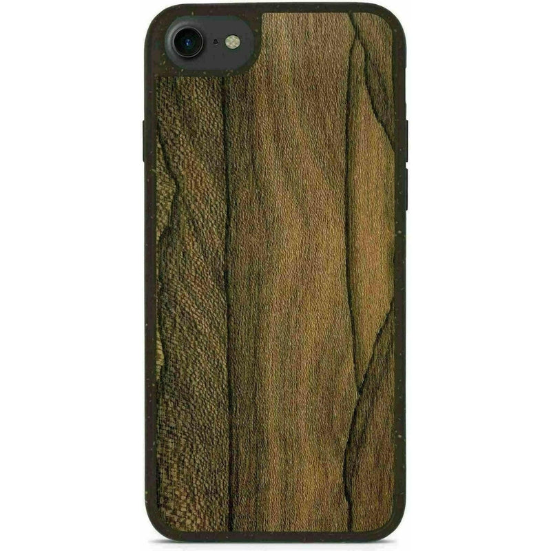 Biodegradable Wood Backing Phone Case - Black