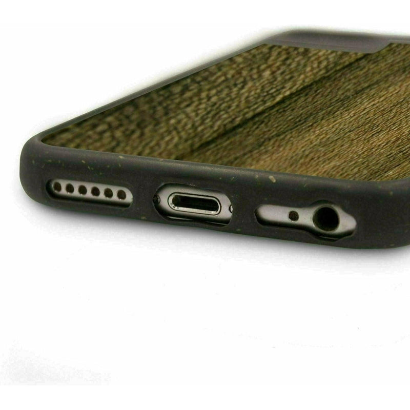 Biodegradable Wood Backing Phone Case - Black