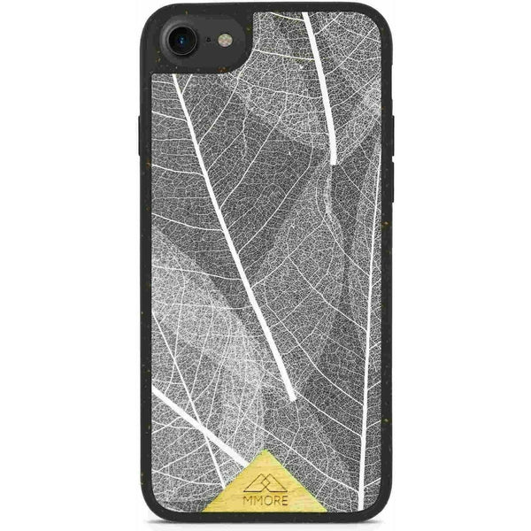 Biodegradible Organic Pressed Flowers Backing Phone Case - Black