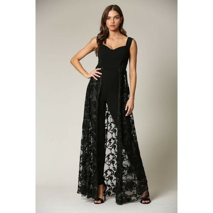 Maraya- Lace Embroidered Jumpsuit.