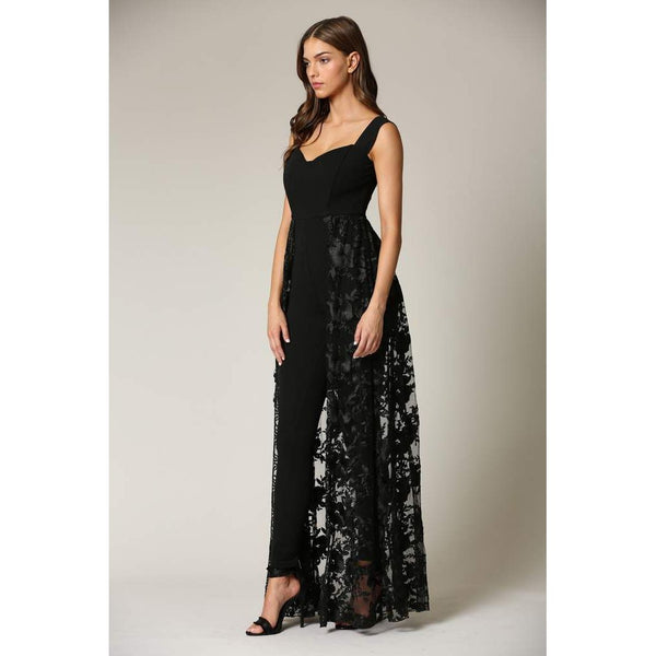 Maraya- Lace Embroidered Jumpsuit.