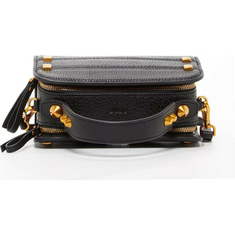 Black Leather Crossbody Bag