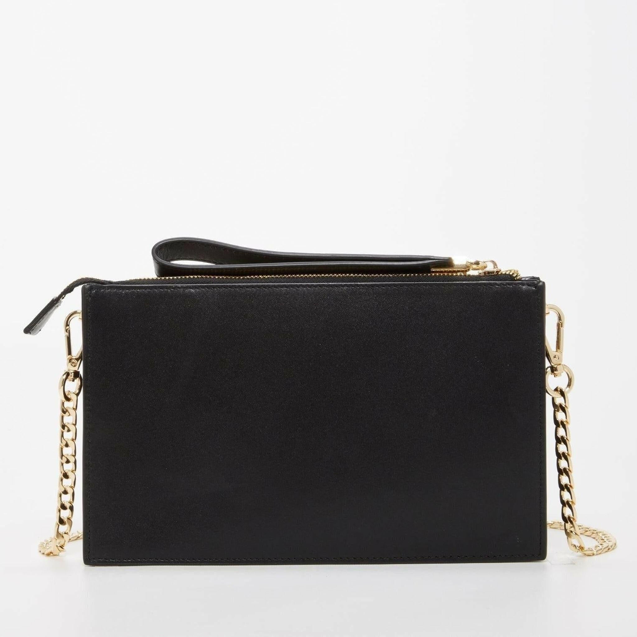 Black Studded Crossbody Clutch.