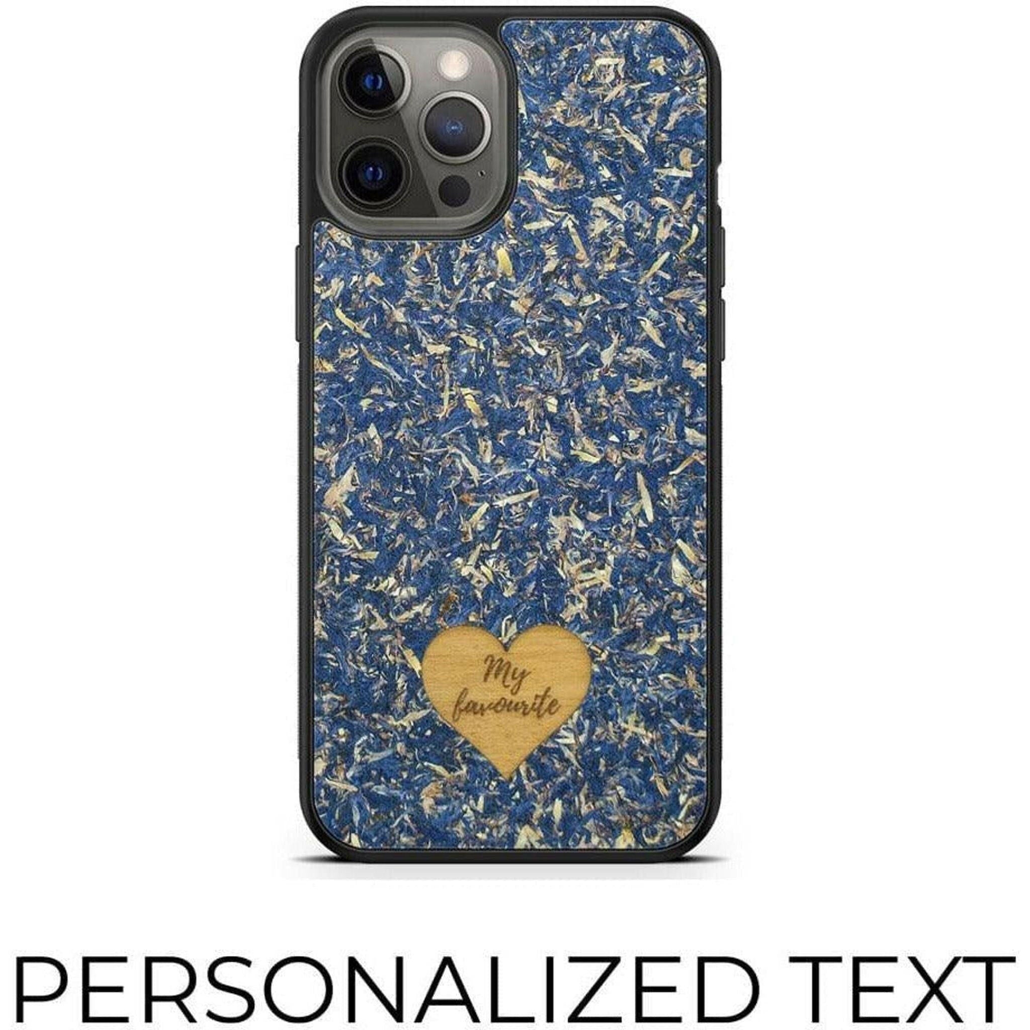 Blue Cornflower - Personalized Phone Case - Personalized Gift.