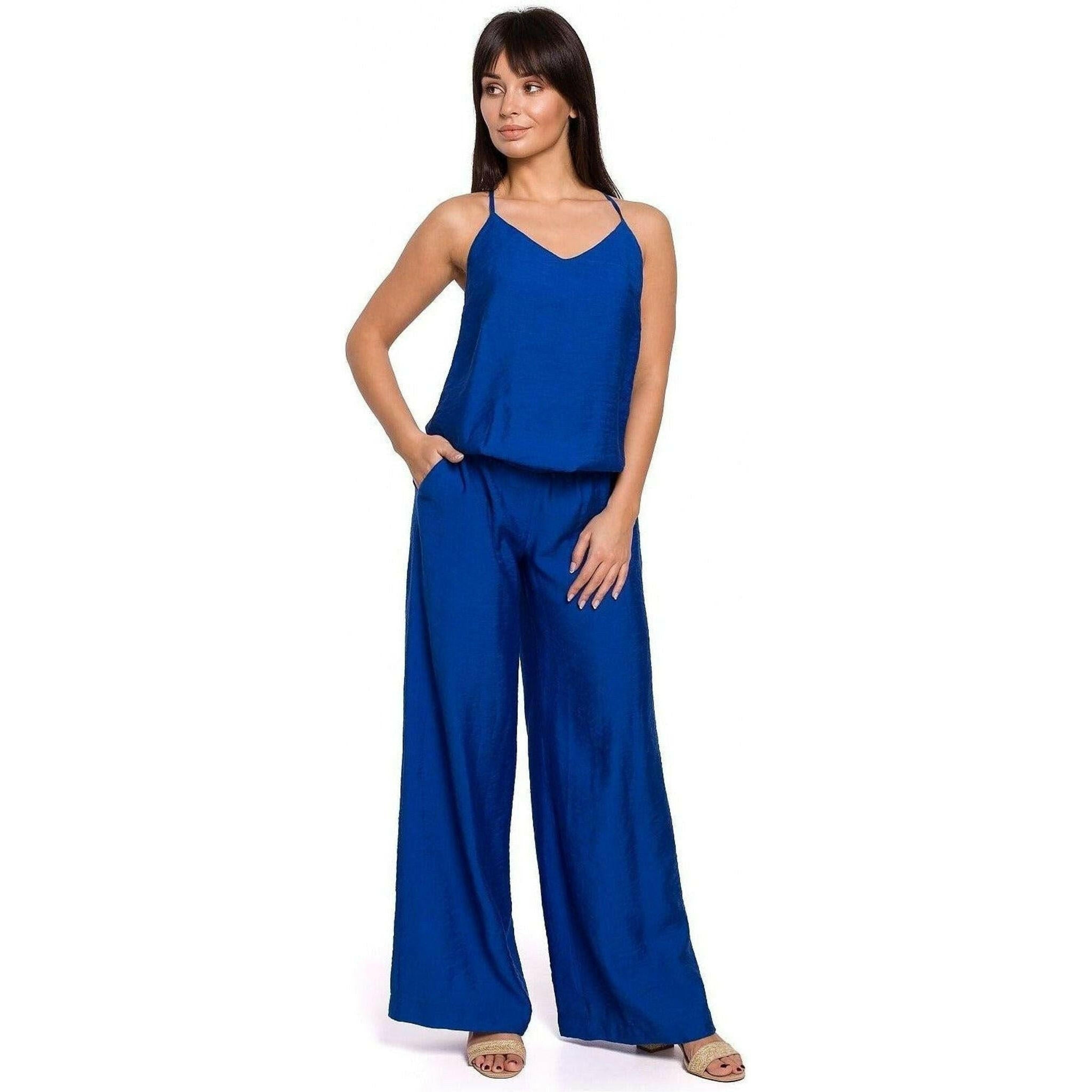 Blue Strap Jumpsuit.