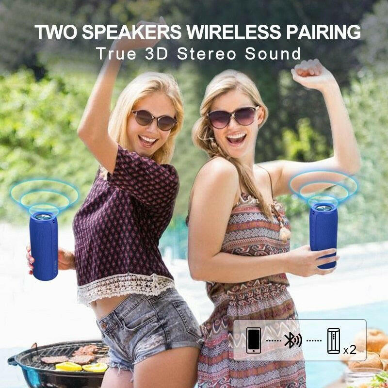 Bluetooth Portable Subwoofer Waterproof Sound Box Speaker |  quirkitrendz.