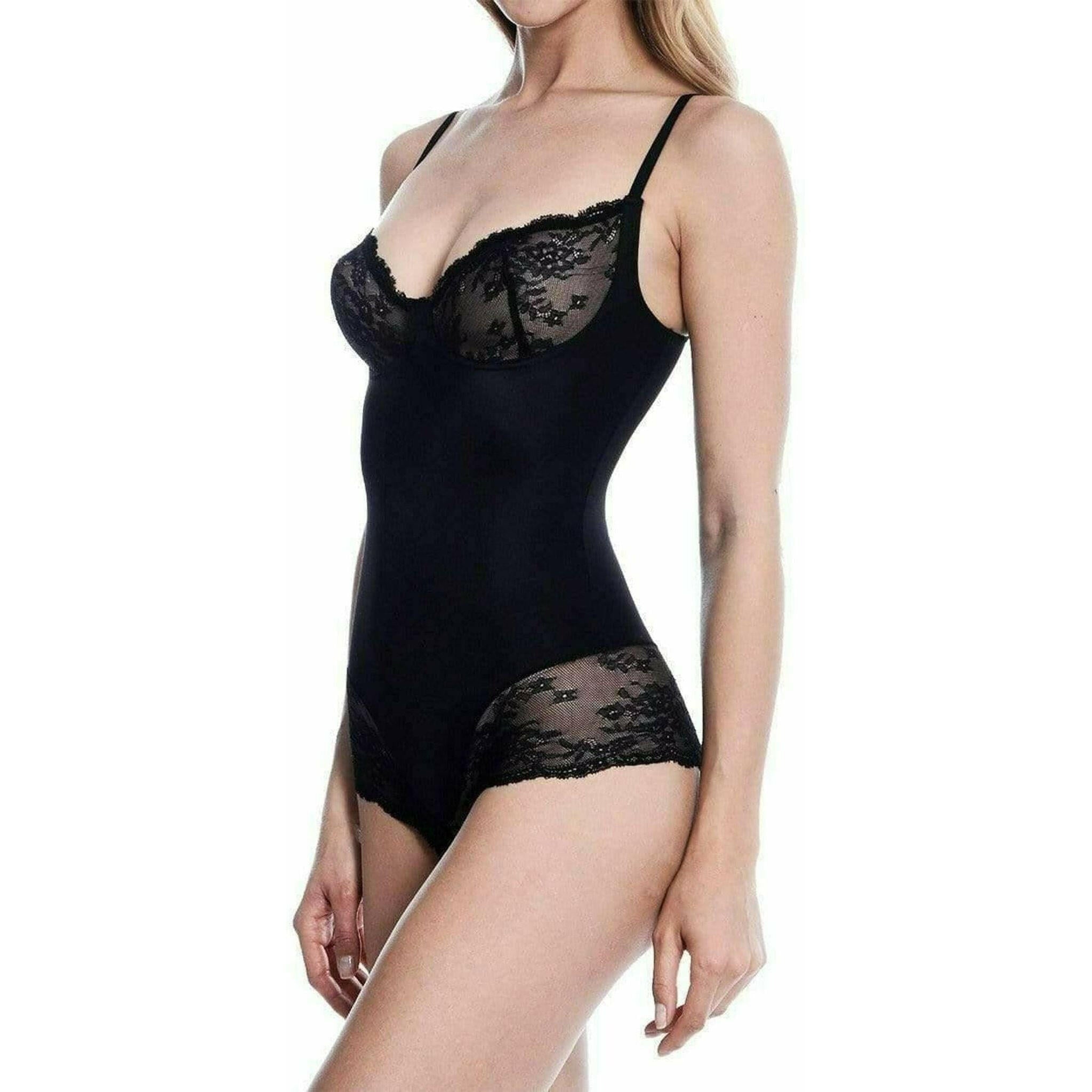 Bodysuit Shaper with Sexy Lace in Black.