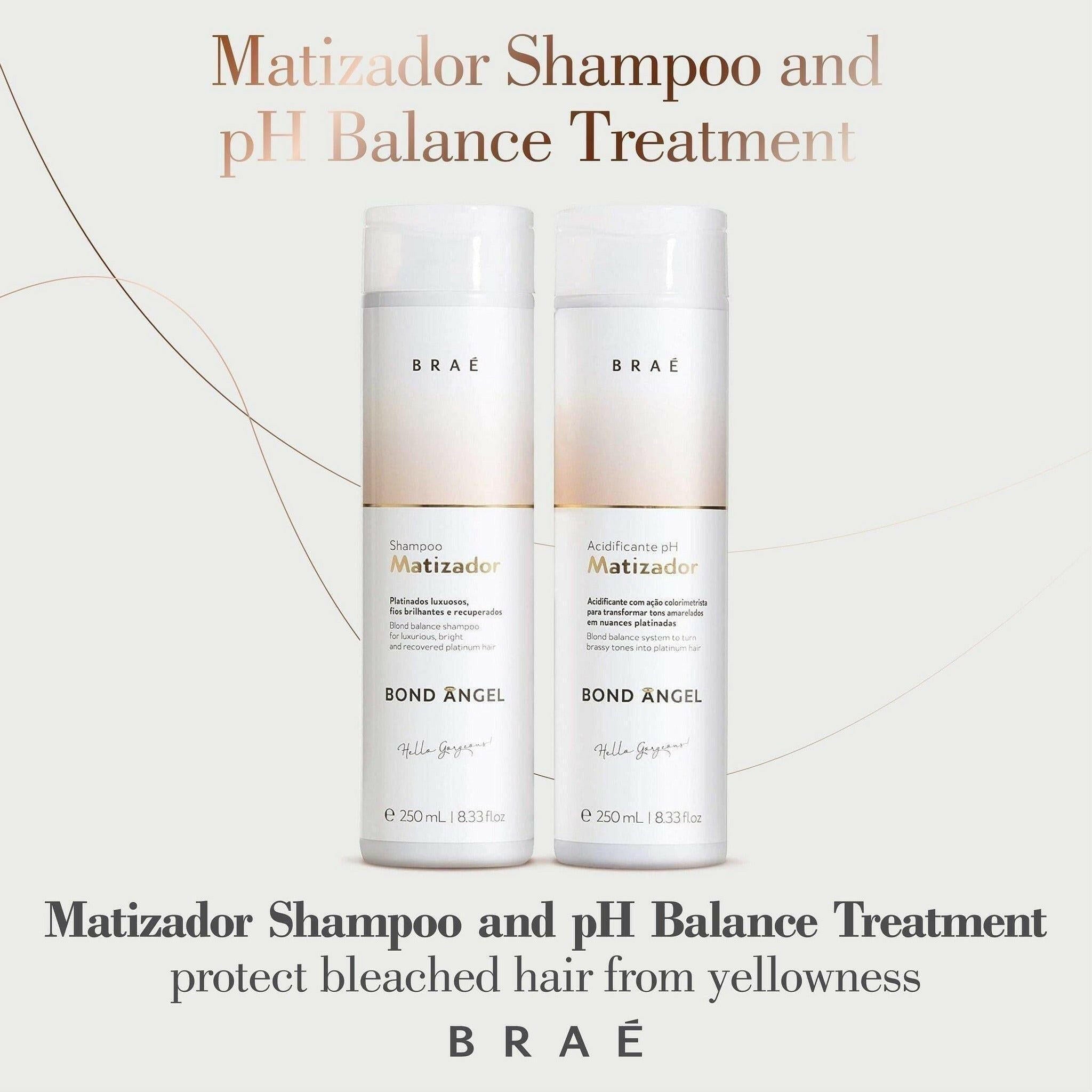 Bond Angel Matizador Blonde Balance Shampoo and pH Treatment (8.33 fl.oz).