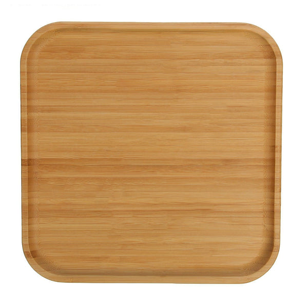 Bamboo Square Platter 12" x 12" For Appetizers / Barbecue