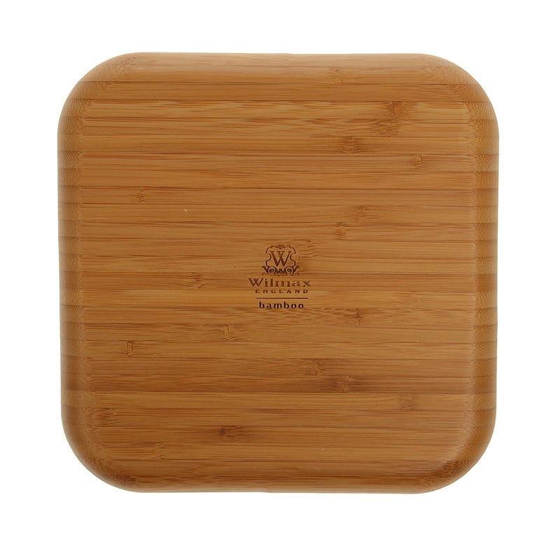 Bamboo Square Plate 8"X 8" For Appetizers / Barbecue