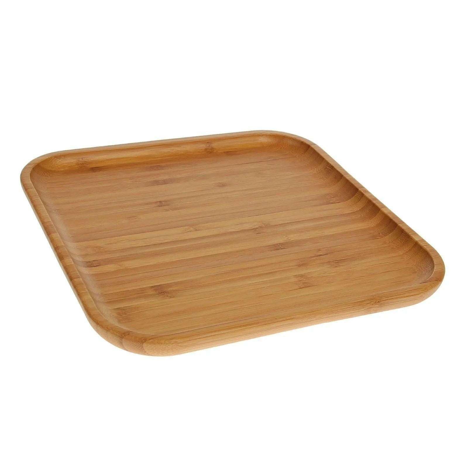 Bamboo Square Plate 11" x 11" For Appetizers / Barbecue.