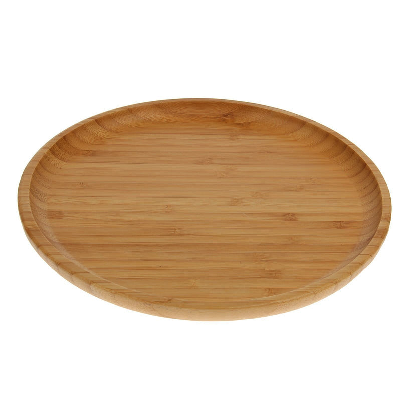 Bamboo Round Plate 10" For Pizza / Barbecue / Steak