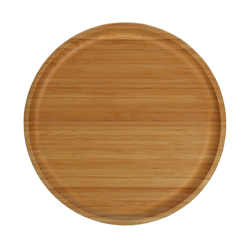 Bamboo Round Platter 14" For Pizza / Barbecue / Steak