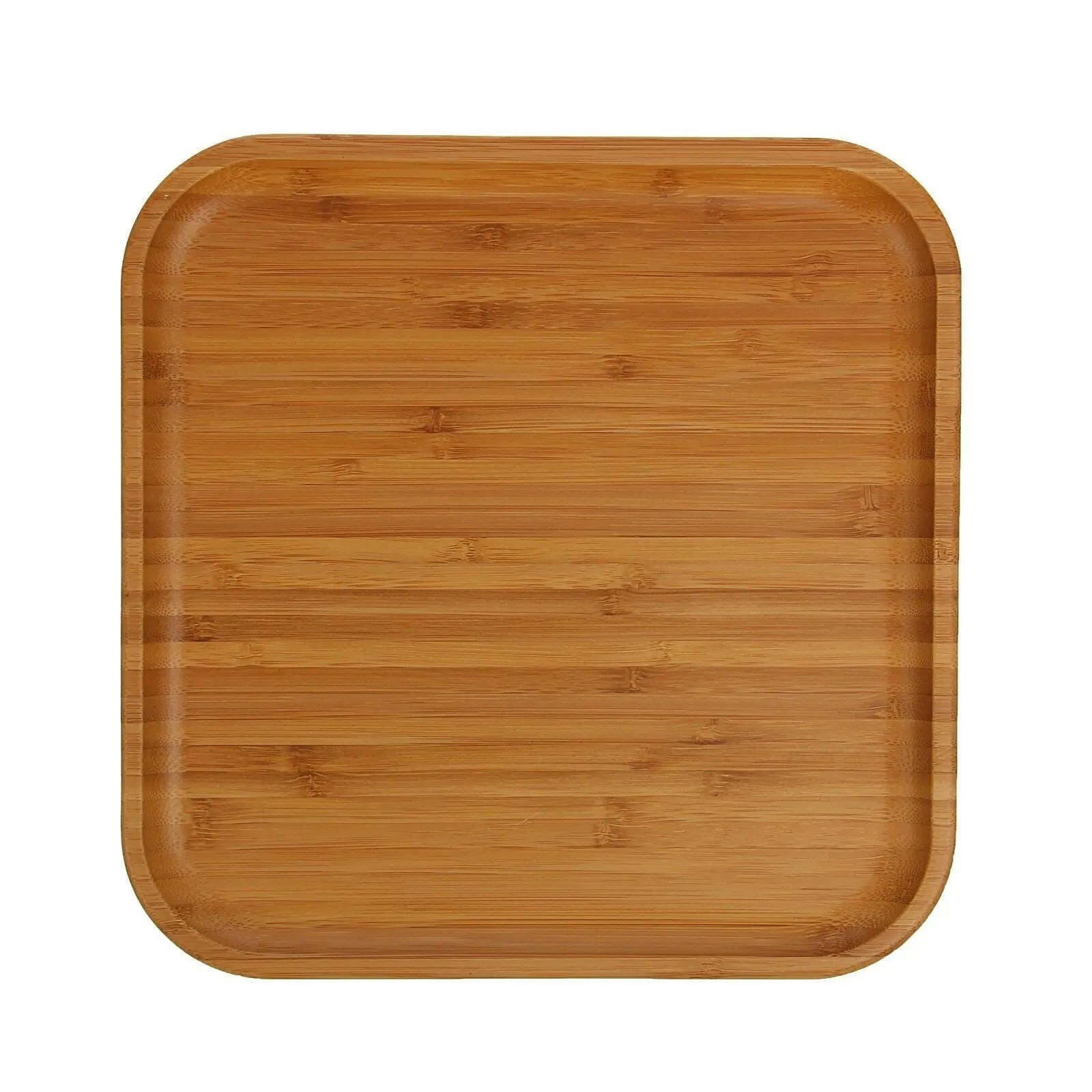 Bamboo Square Plate 11" x 11" For Appetizers / Barbecue.