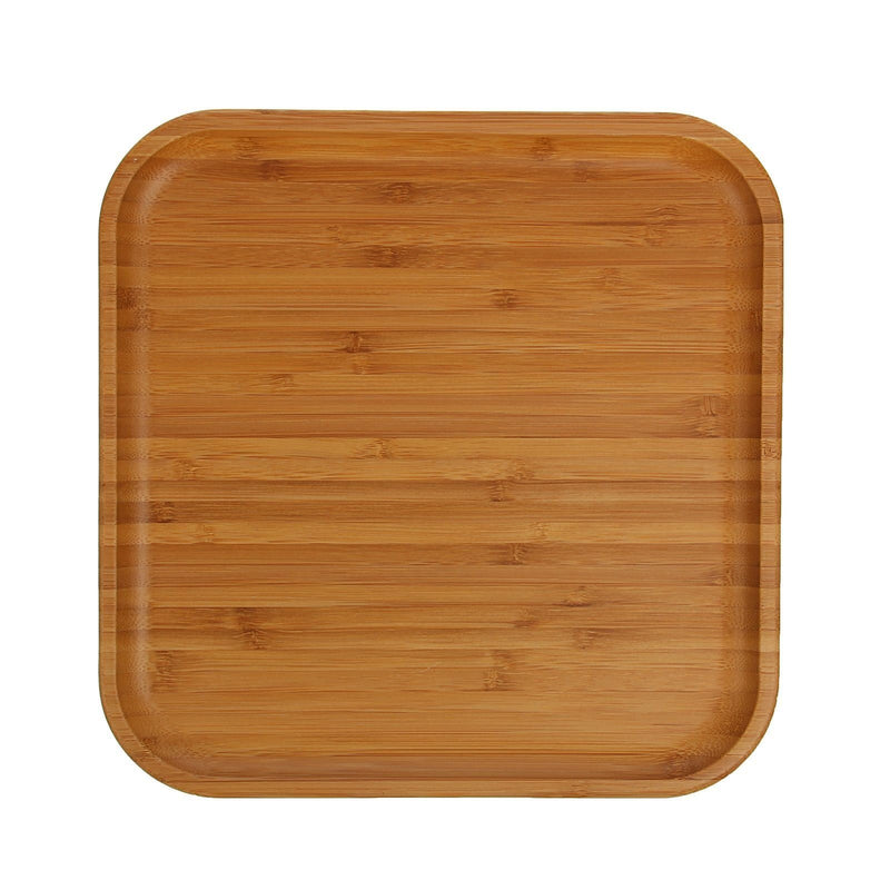 Bamboo Square Plate 11" x 11" For Appetizers / Barbecue