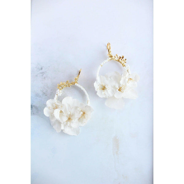 Bridal Floral Statement Earrings