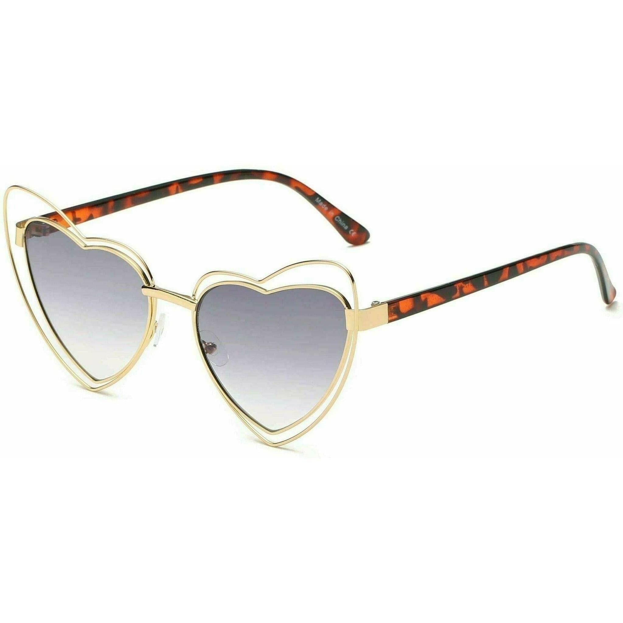 Brielle Heart Shape Fashion Sunglasses.