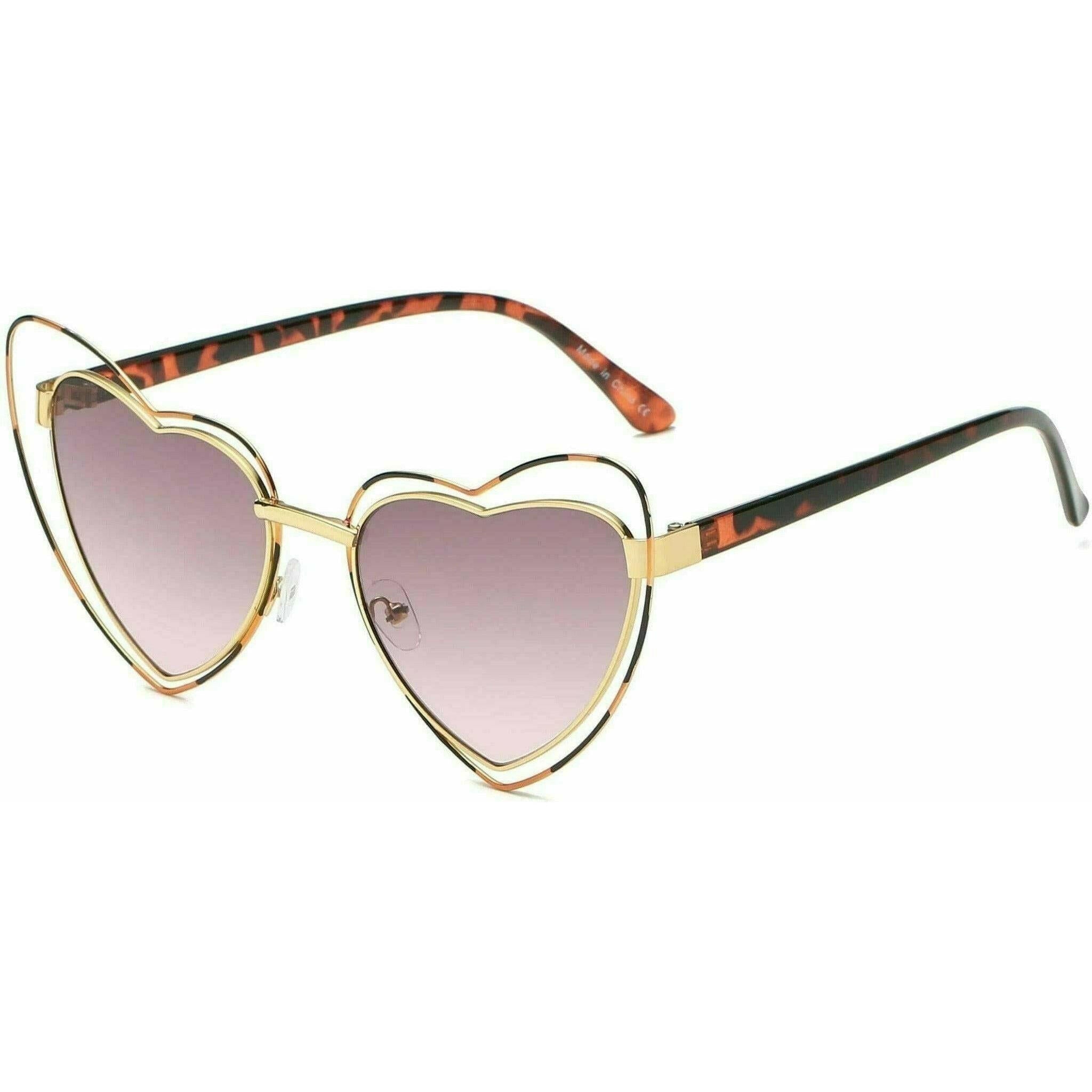 Brielle Heart Shape Fashion Sunglasses.