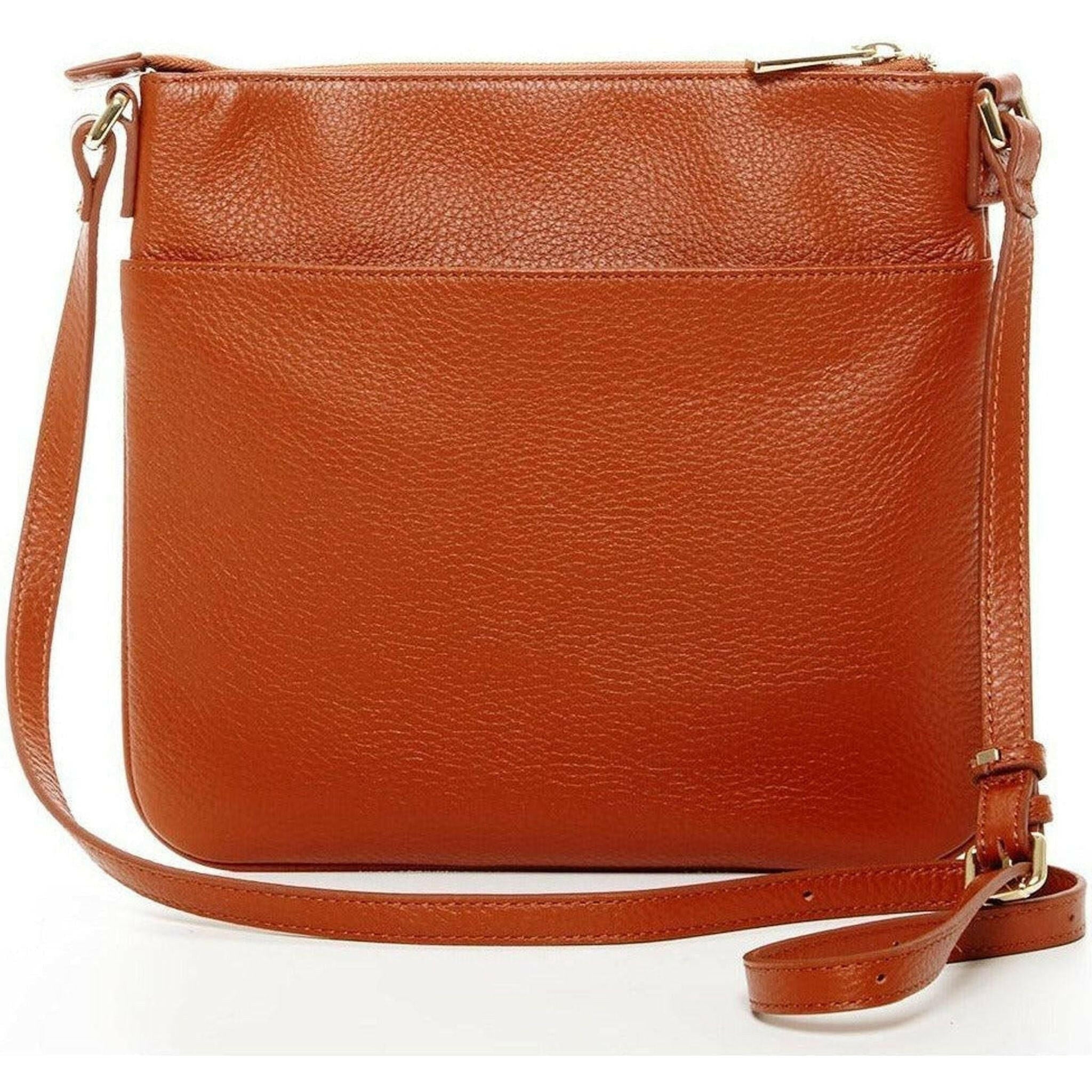 Brown Leather Crossbody Bag.