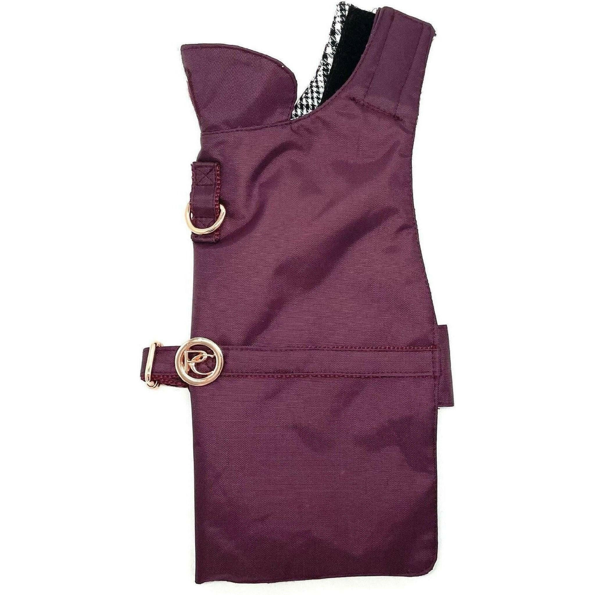 Burgundy Rain Jacket.