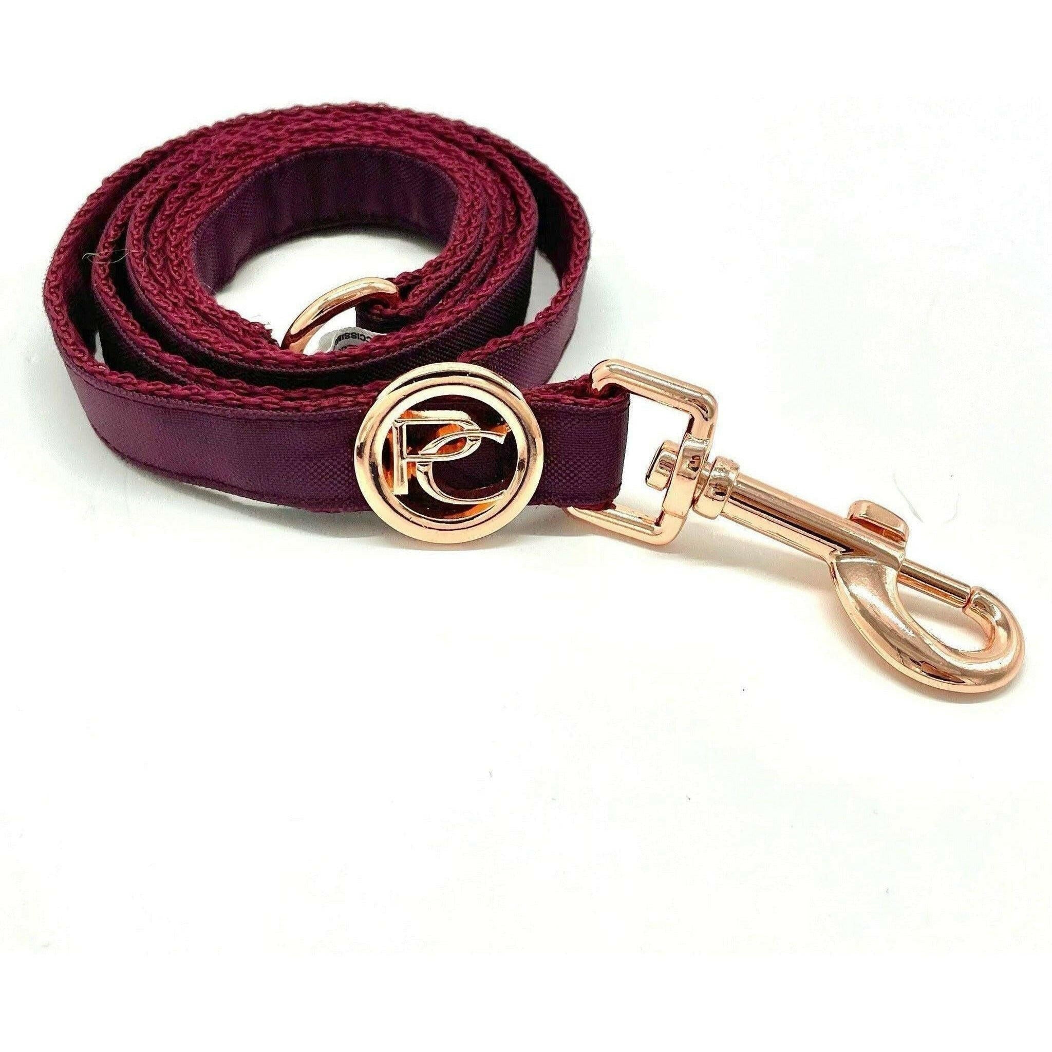 Burgundy Rain Matching Leash.