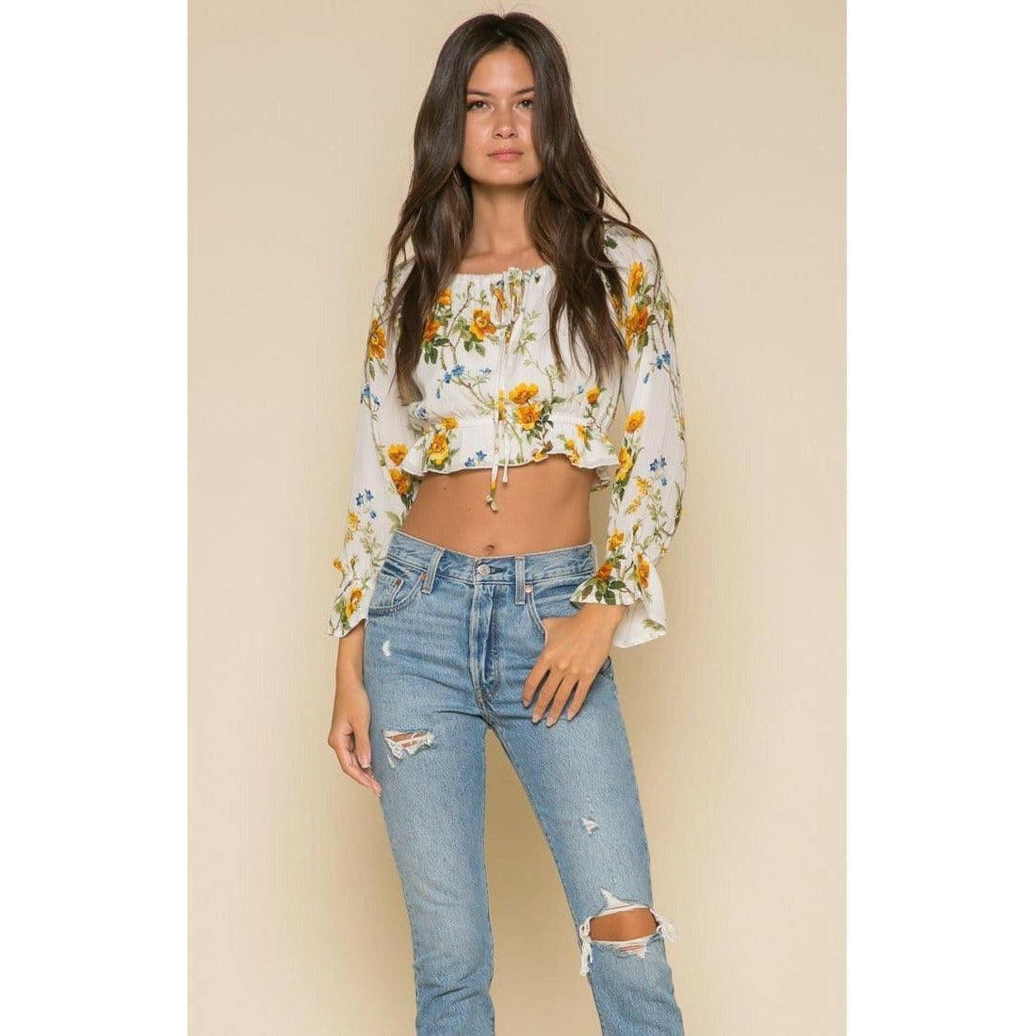 Buttercup Fields Crop Top.