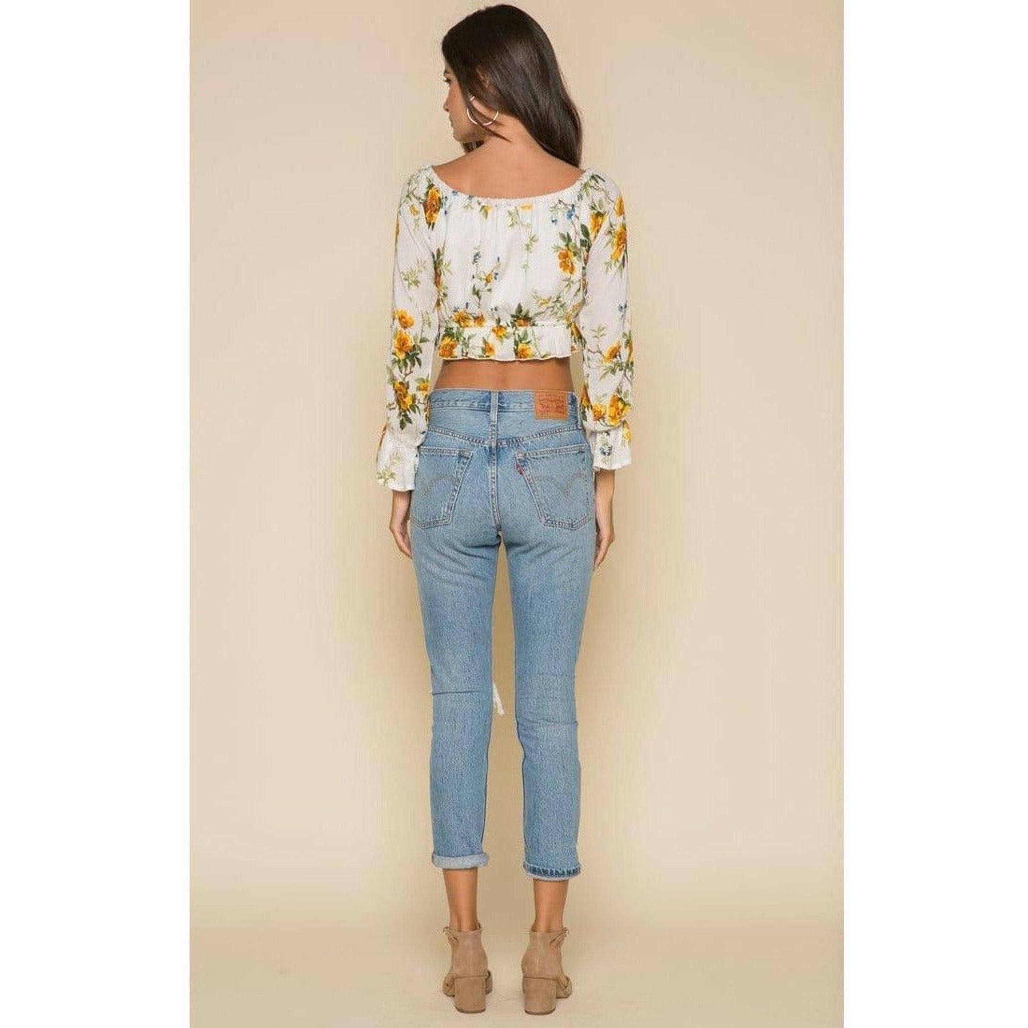 Buttercup Fields Crop Top.