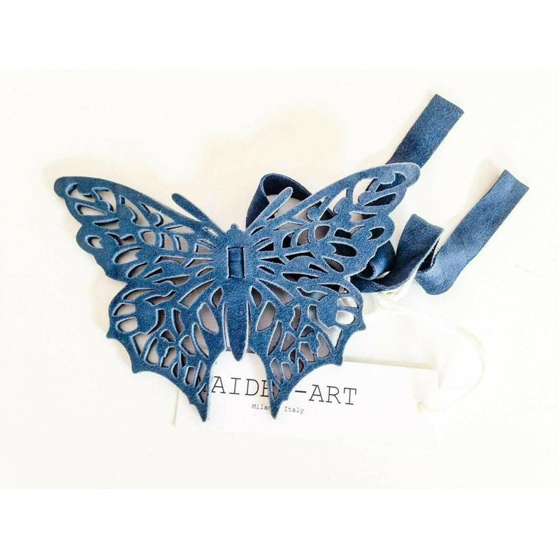 Butterfly True Leather Bracelet-Hairband-Necklace