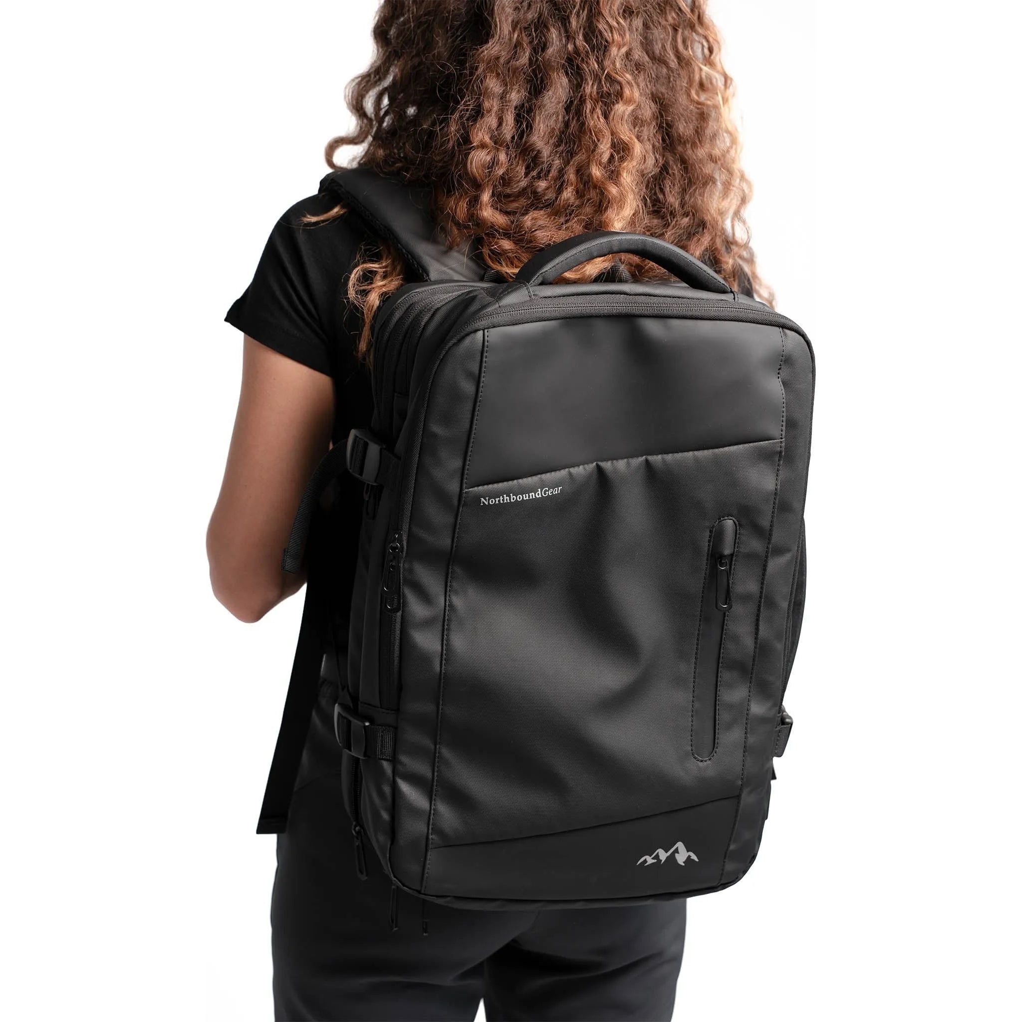 "Voyager" Expandable Backpack With Built-In Rain Coat.