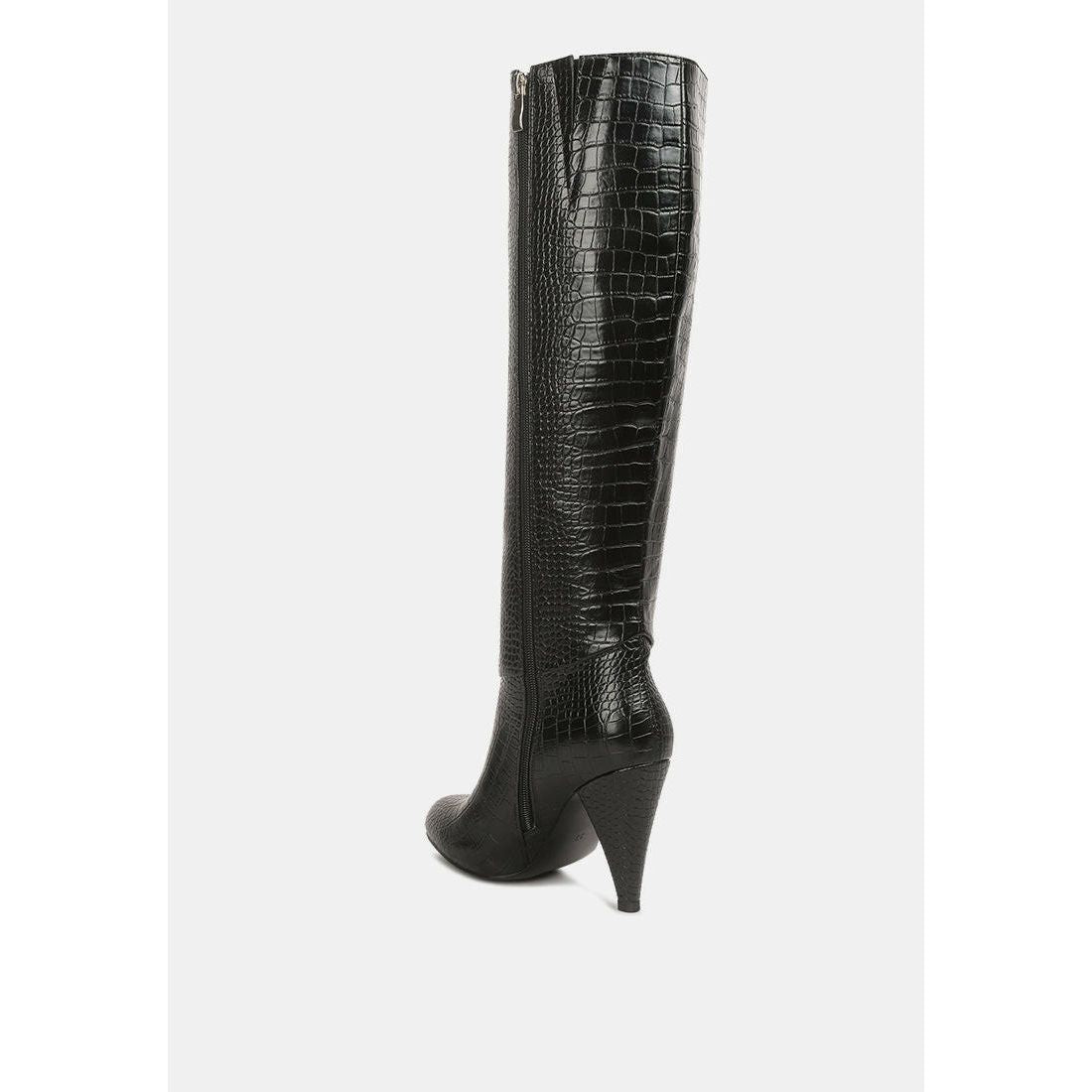 Rum Rolls Calf Croc Boots by RUW.