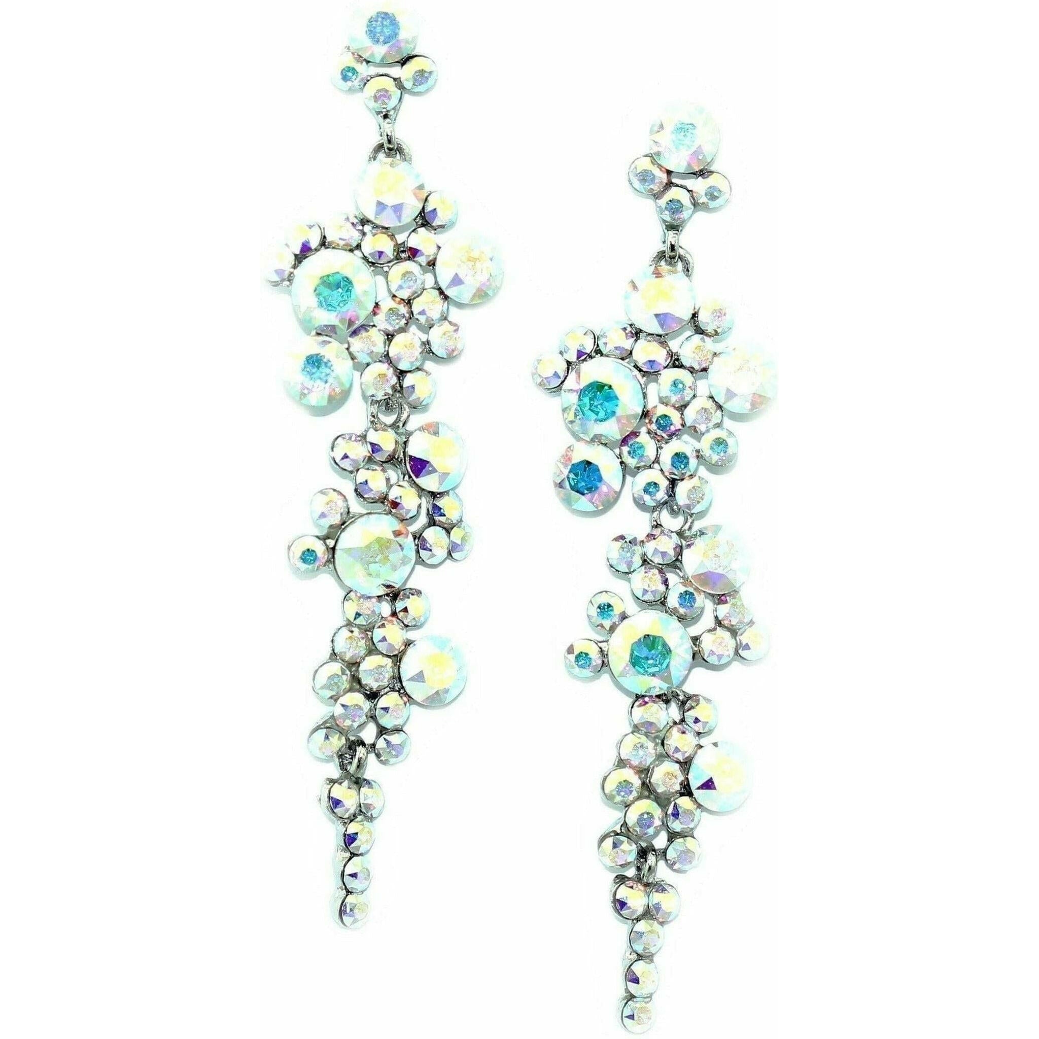 Cascading Crystals Earrings.