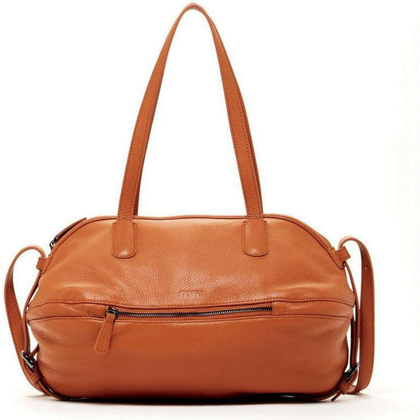 Catherine Leather Satchel Bag in Brown